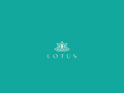 Lotus logo design - spa logo mark / yoga logo mark