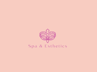 Spa and Esthetics logo design branding branding logo flower logo icon