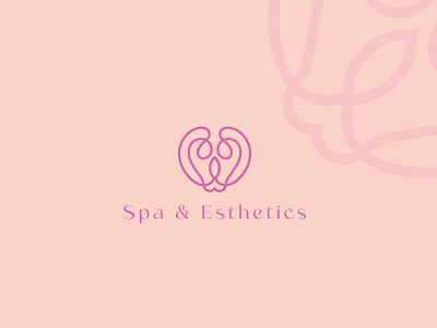 Spa and Esthetics logo design branding branding logo flower logo icon