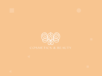 Cosmetics and beauty logo design icon