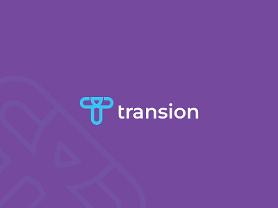 Transion logo design - T lettermark logo concept branding branding logo flower logo graphic design icon letter t logo logo t t icon t letter logo t logo