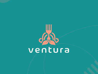 Ventura logo design - Restaurant / eco restaurant logo branding branding logo eco logo icon leaf restaurant restaurant logo