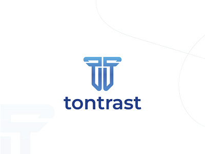 Tontrast logo design - T Lettermark branding branding logo icon letter t logo logo t t icon t letter logo t logo