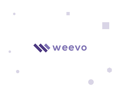 Weevo logo design - W lettermark logo concept