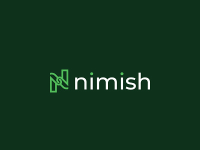 Nimish logo design - N letter mark concept