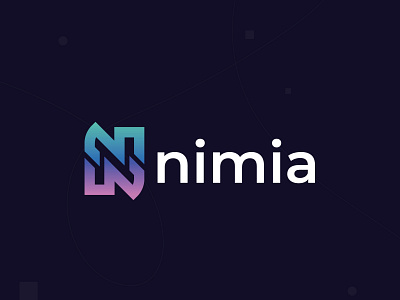 Nimia logo design - N lettermark logo