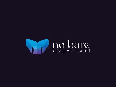 No bare logo design - diaper logo mark