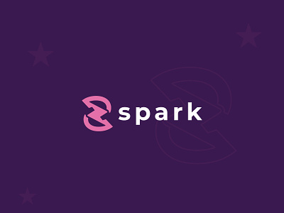 Spark logo design - Thunder bolt with S lettermark