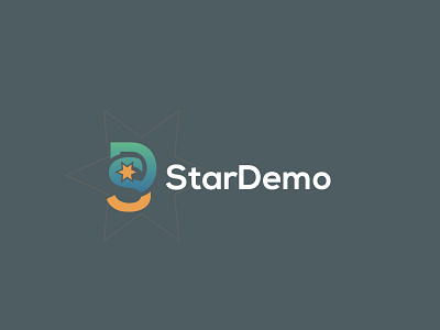 StarDemo logo design - D+S+star logo concept branding branding logo ds ds letter logo ds logo graphic design icon letter ds logo sd