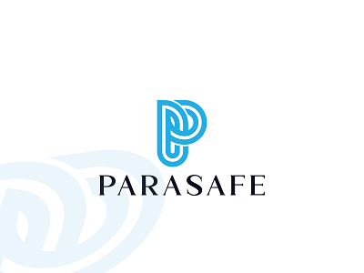 Parasafe logo design - "P" Lettermark logo branding branding logo graphic design icon letter mark logo letter p logo logo p p letter logo p logo