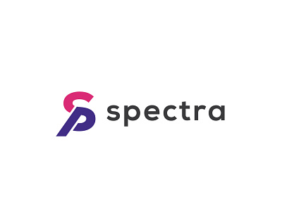 Spectra logo design - SP lettermark logo