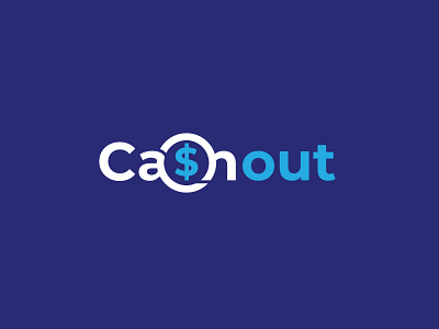 CashOut typography logo branding branding logo cash logo design finance logo graphic design icon logo symbol