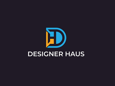 Designer haus logo design - "DH" lettermark logo branding branding logo d dh dh letter logo dh logo graphic design h icon letter dh letter mark logo logo