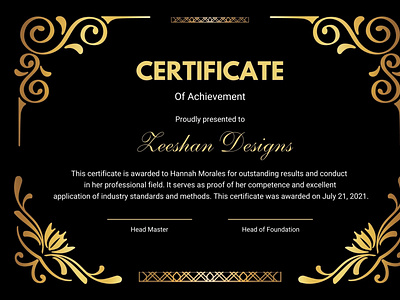 Certificate Design