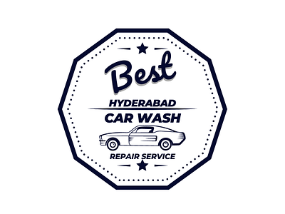 Badge Best Hyderabad Automotive Car wash Logo branding brands logo logo design logo designing logos
