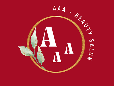 AAA- Beauty Salon Logo aaa beauty salon logo branding brands logo logo design logo designing logo designs logos