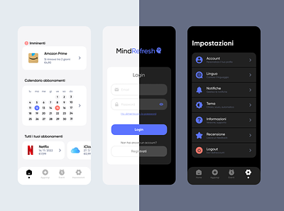 MindRefresh — Concept app concept design graphic design mobileapp ui
