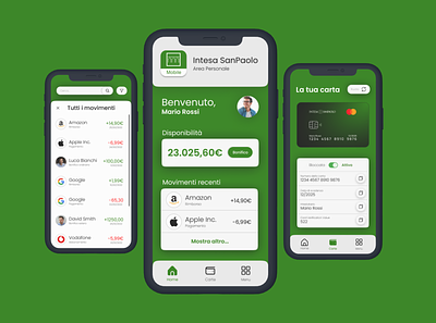 Intesa SanPaolo Mobile — Redesign app concep concept design graphic design mobileapp ui