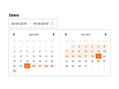 Date range picker button calendar date date picker date range date selector form form fields input interface design ui ux