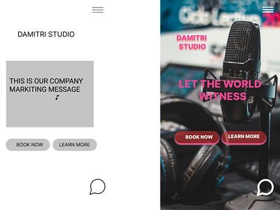 Wireframe and Homepage mockup. branding design ecommerce graphic design logo mobile app mockup music music studio prototype store ui ux