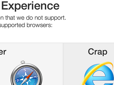 Browser Support Landing