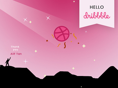 Hello, Dribbblers! creative debut design digital dribbble first illustration shot ui vector website