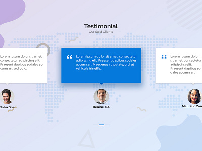 Testimonial Client design flat gradient shadow testimonial ui ux web