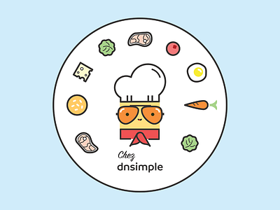 ChefConf '16 Sticker chef dnsimple foodie sticker