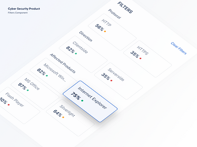 Filters Component cards component cyber security dashboard design filter filters search ui ux web