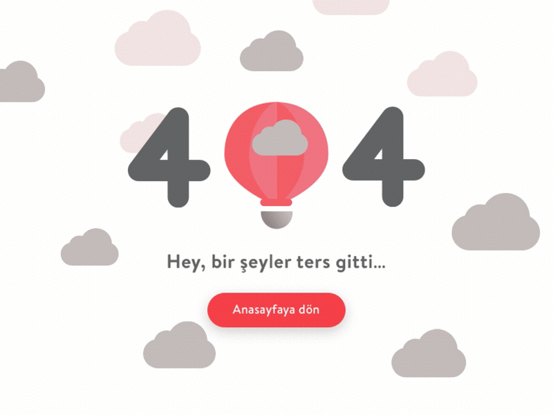 404 Page 404 balloon design error travel ui web