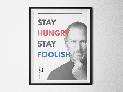 Steve Jobs apple design jobs poster stay steve