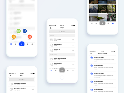 Storage Mobile App add app file ios iphone mobile storage ui ux