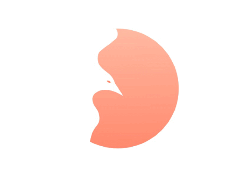 Bird or Lips Animation animation bird design lips logo minimal