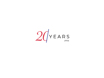 20th Anniversary anniversary branding design logo typography ui web year