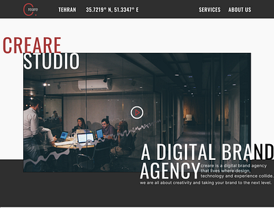 Studio Website Landing / Digital Agency Website Landing agency design figma landing page marketing marketing agency ui ui design uiux ux web web design website