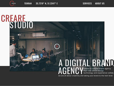 Studio Website Landing / Digital Agency Website Landing