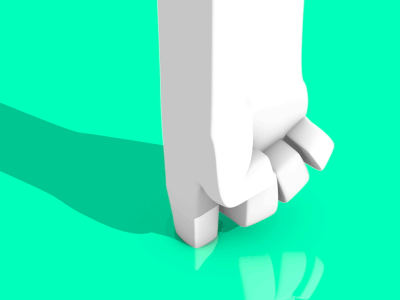 Hand - Goo animation c4d character gif hand series transformation