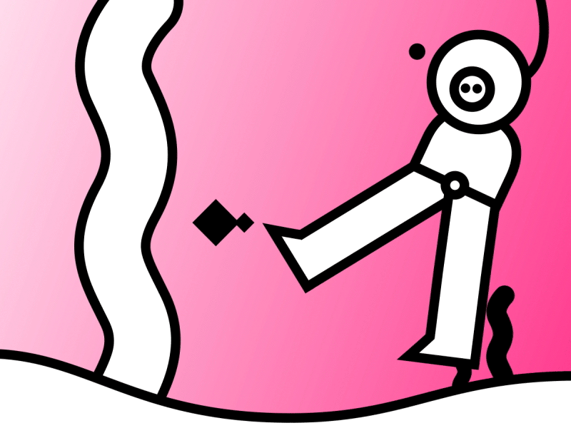 Hello from the deep website squaresquare square russether graphic freelance design concept art animation diver deepsea
