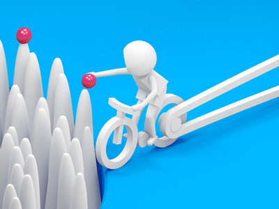 Zoetrope - Cyclist eating cyclist aftereffects cinema4d c4d design russether 3d animation themicromuseums characterdesign character