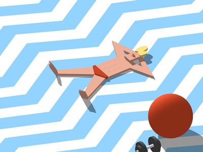 Flat Sit Ups excercise situps workout gym russether design cinema4d characterdesign character c4d animation 3d