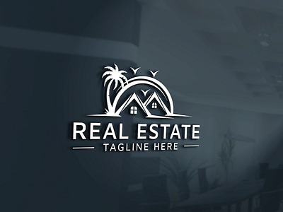 real estate realtor property mortgage building construction logo