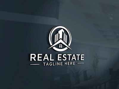 real estate realtor property mortgage building construction logo