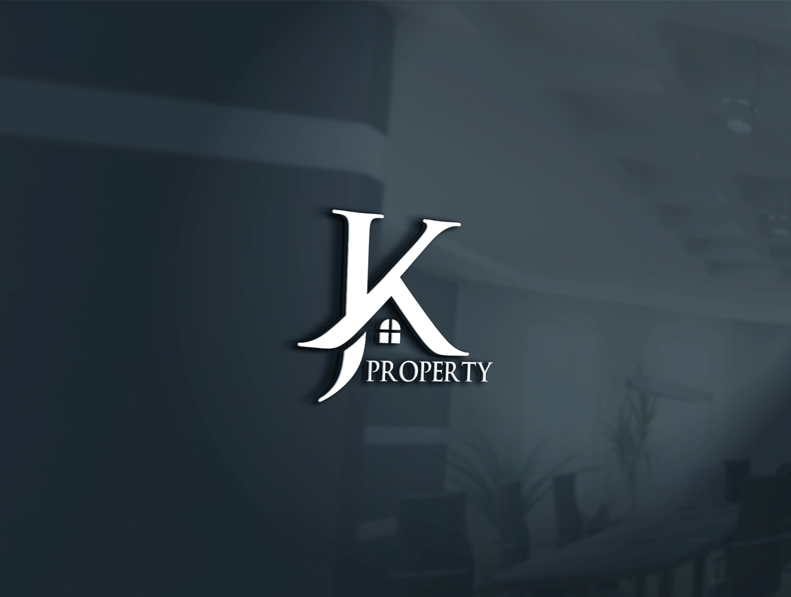 JK real estate property mortgage building construction logo by Real