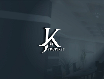 JK real estate property mortgage building construction logo jk property logo jk real estate luxury homes logo design