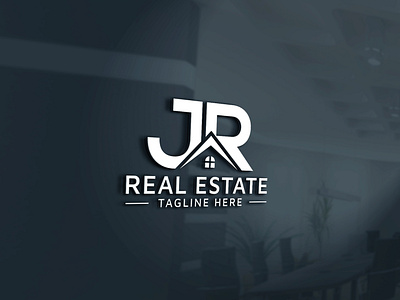 JR real estate property mortgage building construction logo