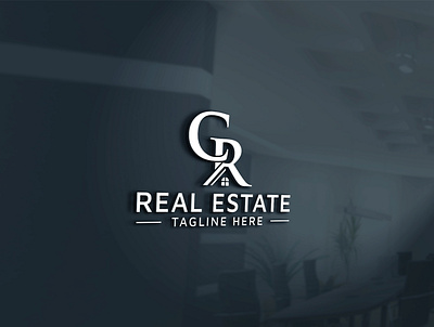 CR real estate property mortgage building construction logo architecture logo design cr mortgage cr property cr real estate