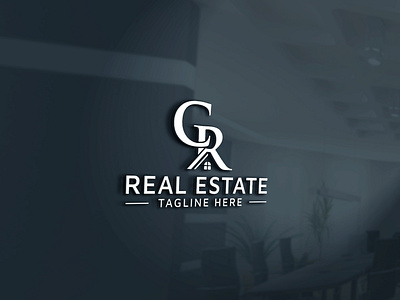 CR real estate property mortgage building construction logo