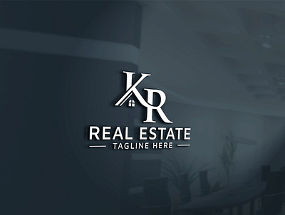 KR real estate property mortgage building construction logo architecture logo design kr mortgage kr property kr real estate