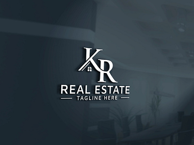 KR real estate property mortgage building construction logo architecture logo design kr mortgage kr property kr real estate