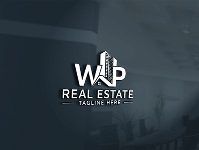WP real estate property mortgage building construction logo architecture logo design wp home wp property wp real estate
